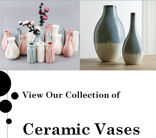 Handcrafted ceramic vases exporter from India