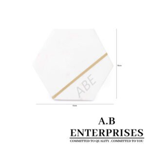 Handcrafted marble coaster AB-C-07– premium drink coaster by A.B. Enterprises India