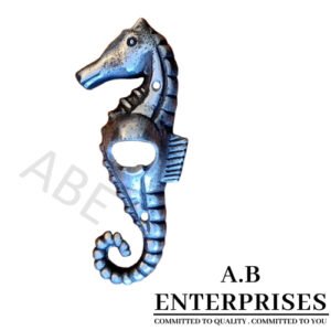 Sea Horse Bottle Opener – Cast Iron Nautical Bar Tool by A.B. Enterprises
