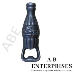 Coca Cola Bottle Opener – Cast Iron Branded Bar Tool by A.B. Enterprises