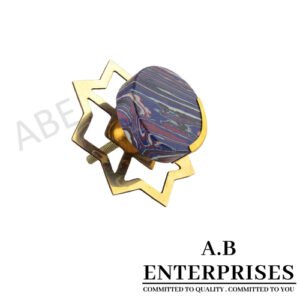Marble Stone Cabinet Knob in tri color pattern by A.B. Enterprises India