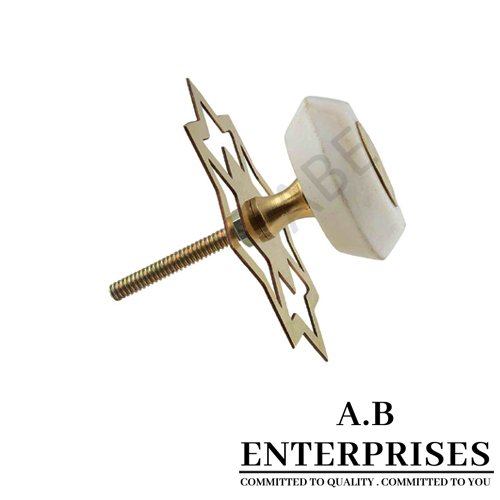 Marble Stone Cabinet Knob in round pattern by A.B. Enterprises India