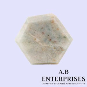 Marble Stone Cabinet Knob in white pattern by A.B. Enterprises India