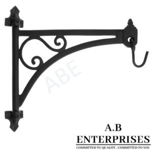 Handcrafted decorative plant hanger AB-PH-01 – Cast Iron with Black P.C. finish by A.B. Enterprises