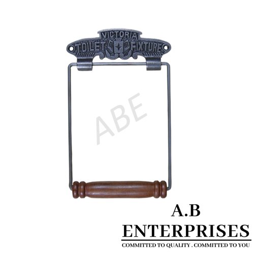 Handcrafted decorative toilet paper holder AB-TPH-7 – Cast Iron with Copper Antique finish by A.B. Enterprises