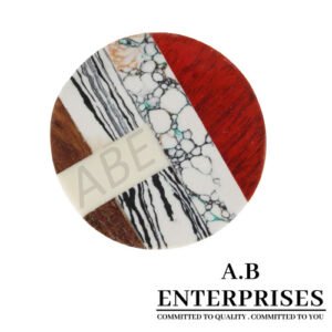 Wooden Cabinet Knob with multicolor design by A.B. Enterprises India
