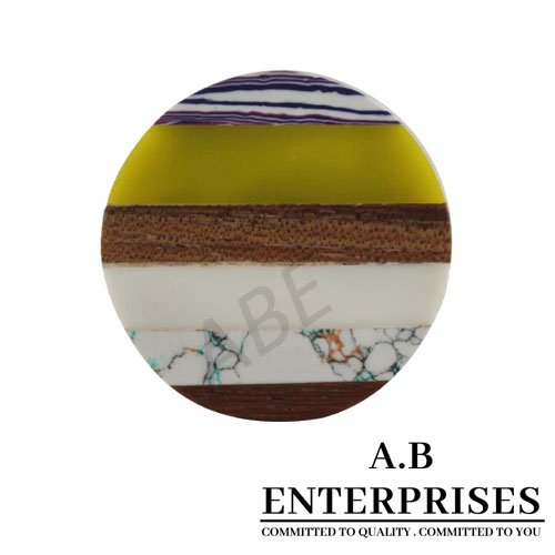 Wooden Cabinet Knob with multicolor design by A.B. Enterprises India