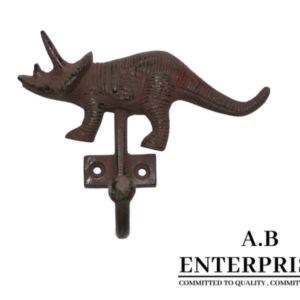 Cast Iron Rhino Hook – Decorative Wall Hook by A.B. Enterprises